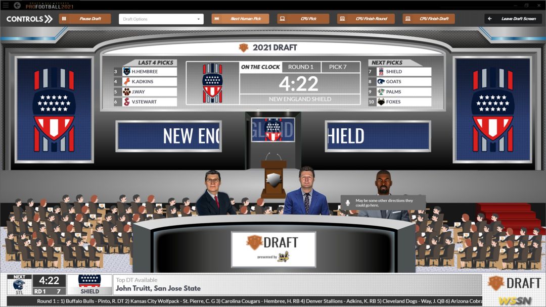 Draft Day Sports: Pro Football 2021游戏截图