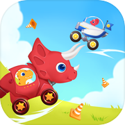 恐龙碰碰车 - 赛车和汽车儿童游戏icon
