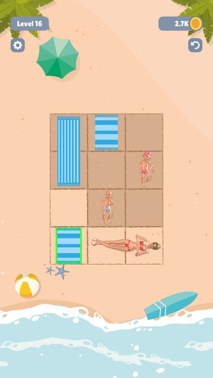 Towel Sort - Beach Edition游戏截图