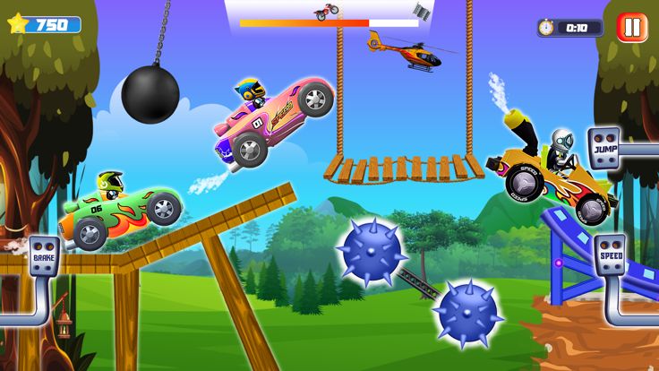 Bikes Stunt Downhills Racing游戏截图