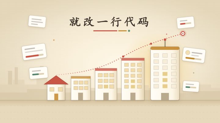 就改一行代码 封面