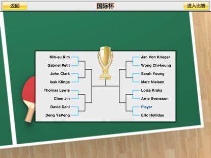 虚拟乒乓球: 随机球拍高清版游戏截图