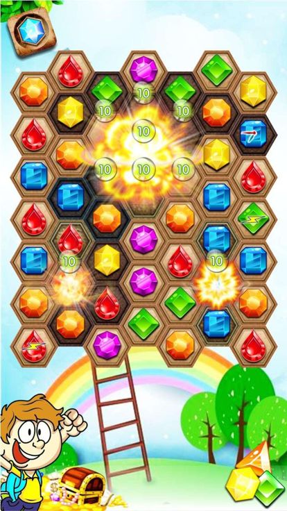 钻石爆爆乐 - Explosion Jewel 2016 Star World Puzzle Adventure Edition classic游戏截图