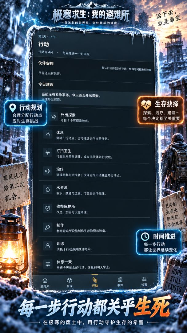 极寒求生：打造最强避难所游戏截图