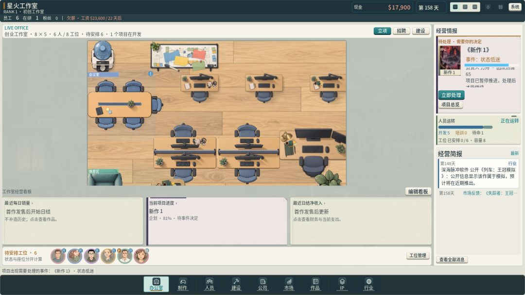 游戏公司模拟器:创业篇游戏截图