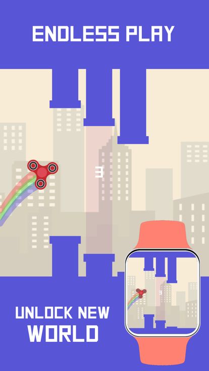 Spinner for Watch - Block Jump游戏截图