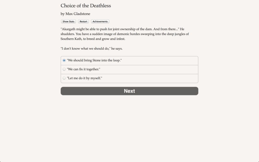 Choice of the Deathless游戏截图