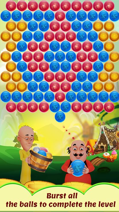 Motu Patlu Bubble Shooter游戏截图