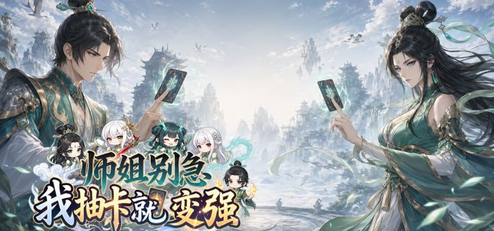 师姐别急，我抽卡就变强 封面
