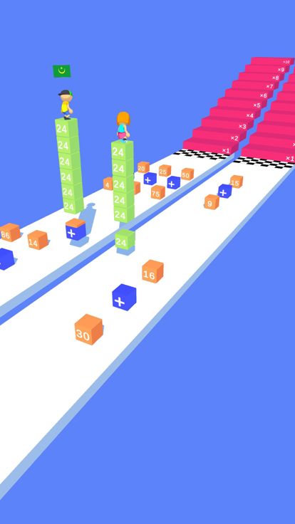 算术大师:方块24比赛游戏截图