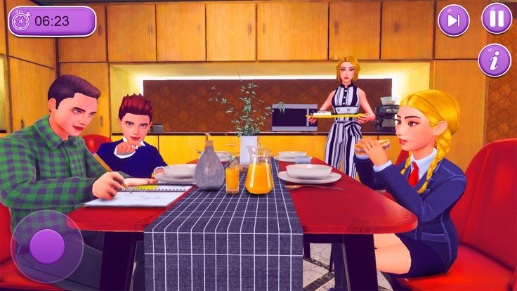 虚拟的 爸爸 快乐的 家庭 游戏游戏截图