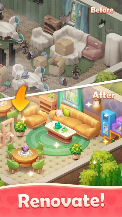 Merge Passion: Love Decor游戏截图