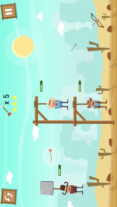 弓箭手英雄拯救牛仔游戏截图