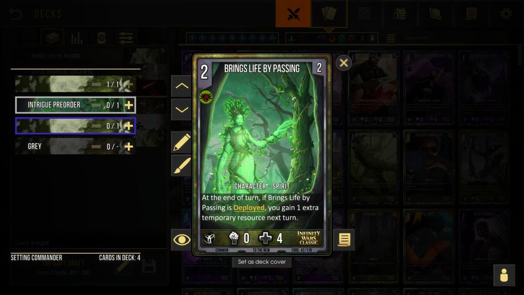 Infinity Wars: Animated Trading Card Game游戏截图