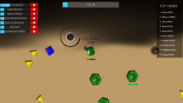 Banzur.io Tank Battle Royale游戏截图