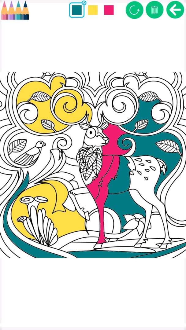 疯狂填色绘本(Colorly)-秘密花园着色书laker游戏截图