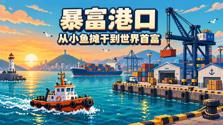 暴富港口：从小鱼摊干到世界首富 封面