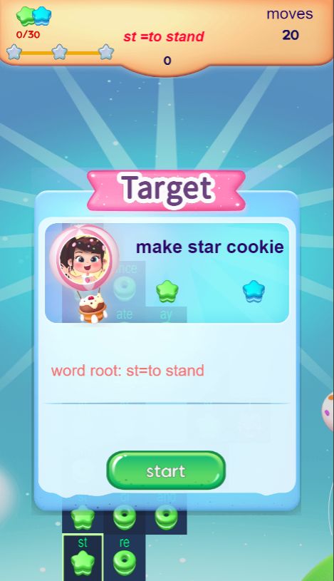 甜蜜英语消消乐游戏截图