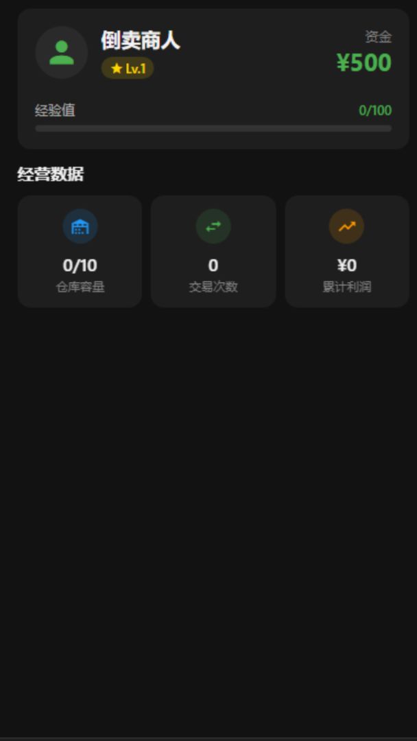 倒卖商人游戏截图