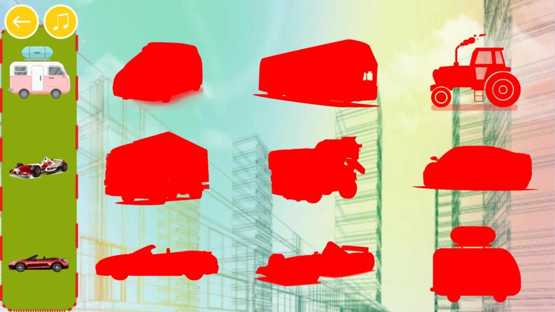 宝宝交通贴纸HD游戏截图