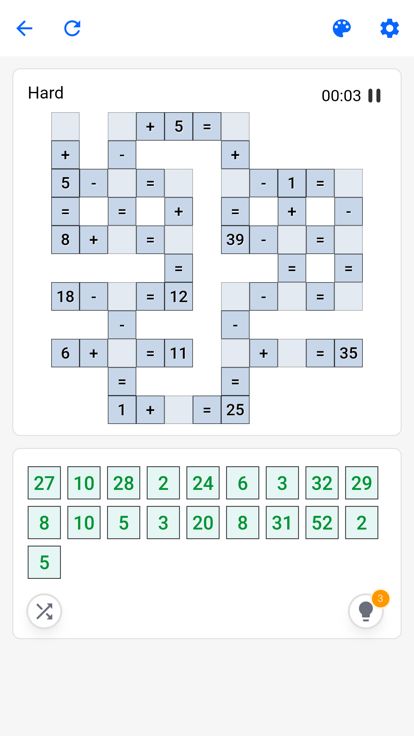 Cross Math - Math Puzzle Games游戏截图