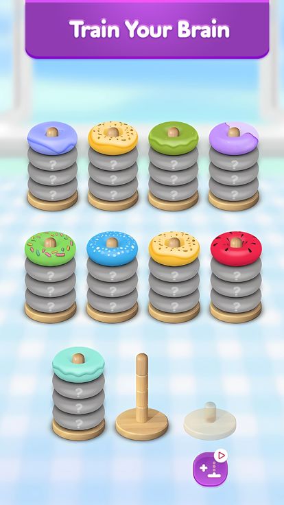 Hoop Stack 3D - Color Sort游戏截图