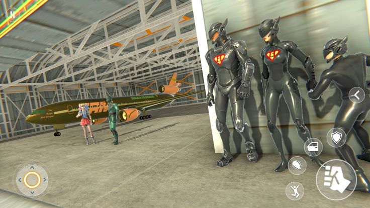 虚拟超级英雄家庭游戏 - 绳索英雄飞行城市犯罪游戏游戏截图