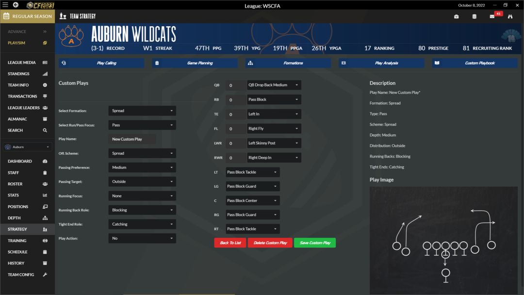 Draft Day Sports: College Football 2023游戏截图