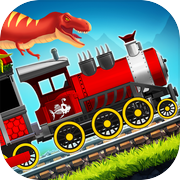 Dinosaur Park Train Race