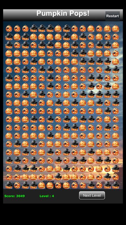 Pumpkin Pops! popping strategy游戏截图