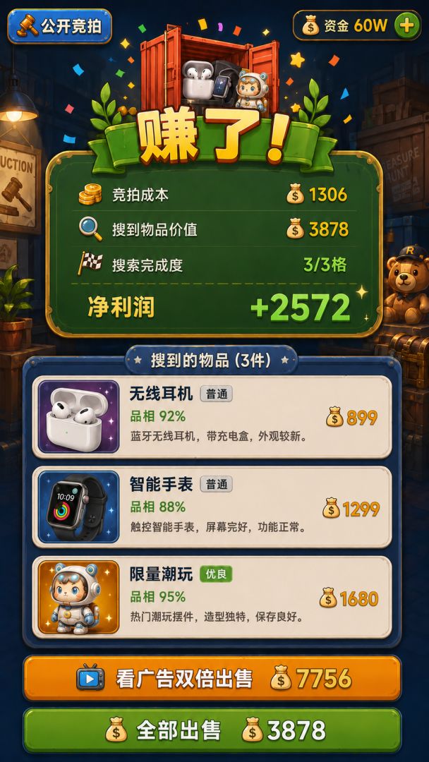 集装箱盲盒游戏截图