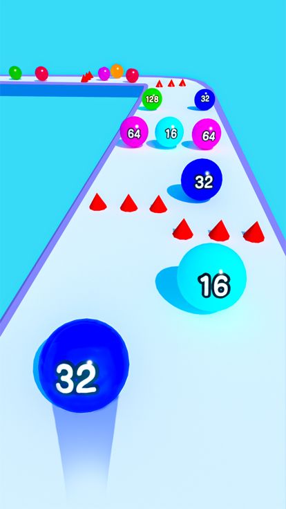 Rolling Ball Numbers Merge游戏截图