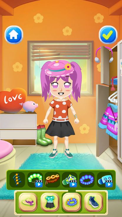 愛情故事換裝遊戲 - 女孩的時尚遊戲游戏截图