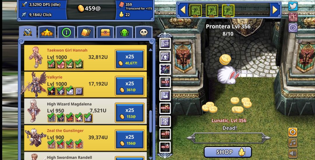 Ragnarok Clicker游戏截图