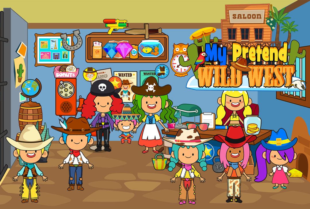 My Pretend Wild West - Cowboy & Cowgirl Kids Games游戏截图
