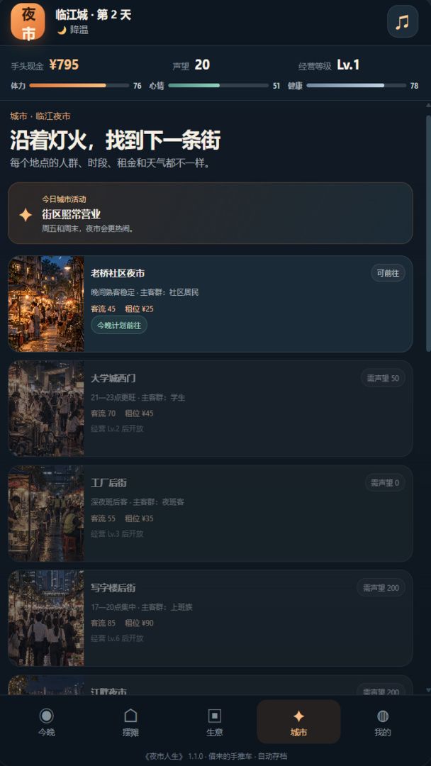 夜市摆摊模拟器游戏截图
