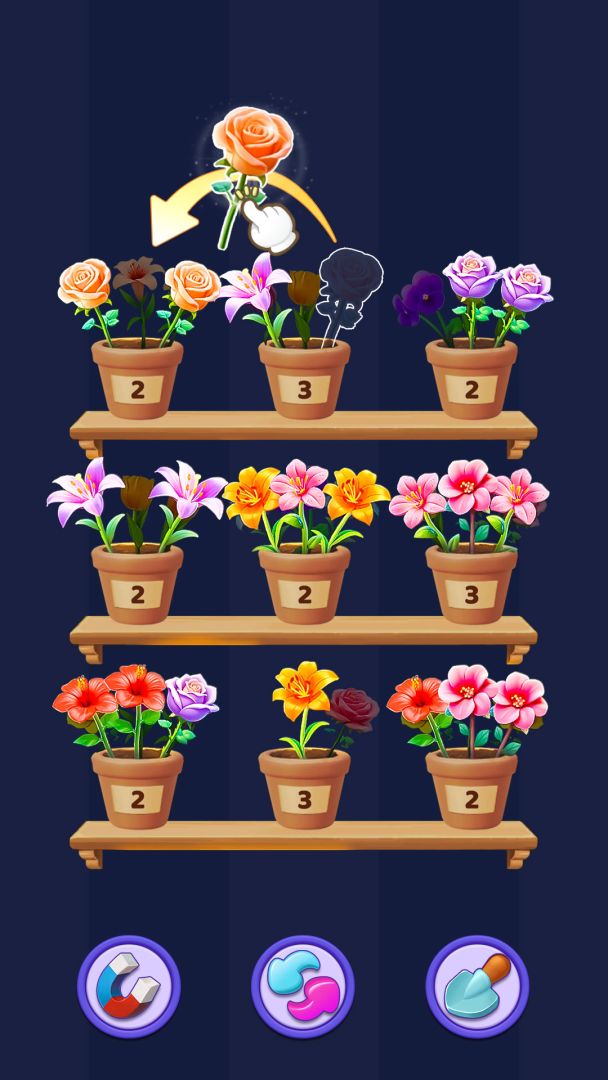 花朵整理游戏截图