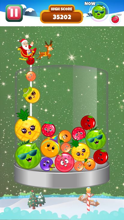 Watermelon Fruit Merge Games游戏截图