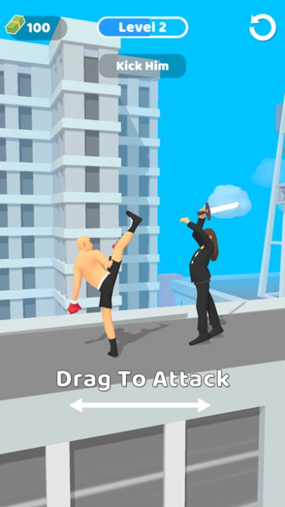 Slow Mo Fight Parkour Games游戏截图