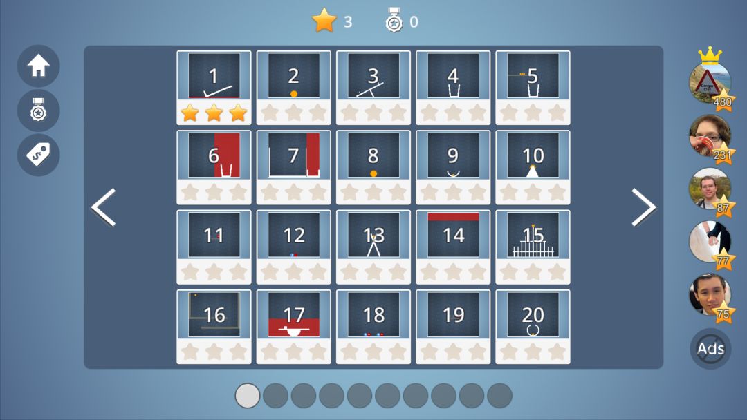 Brain It On! (脑力风暴)游戏截图