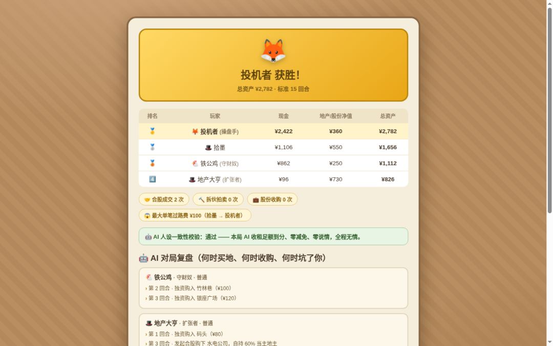 微缩大富翁游戏截图