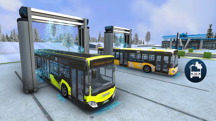 Highway Coach Bus Driving Sim游戏截图