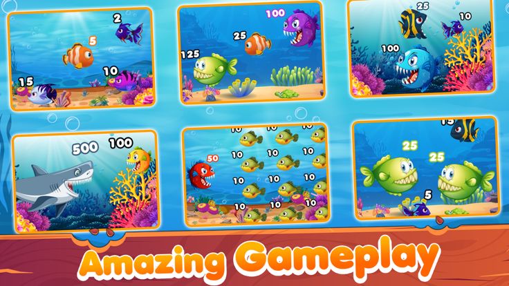 Fish Eat Fish Hunting Games游戏截图