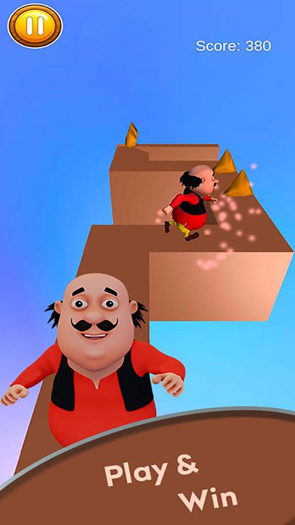 Motu Patlu Zigzag Fun Race游戏截图