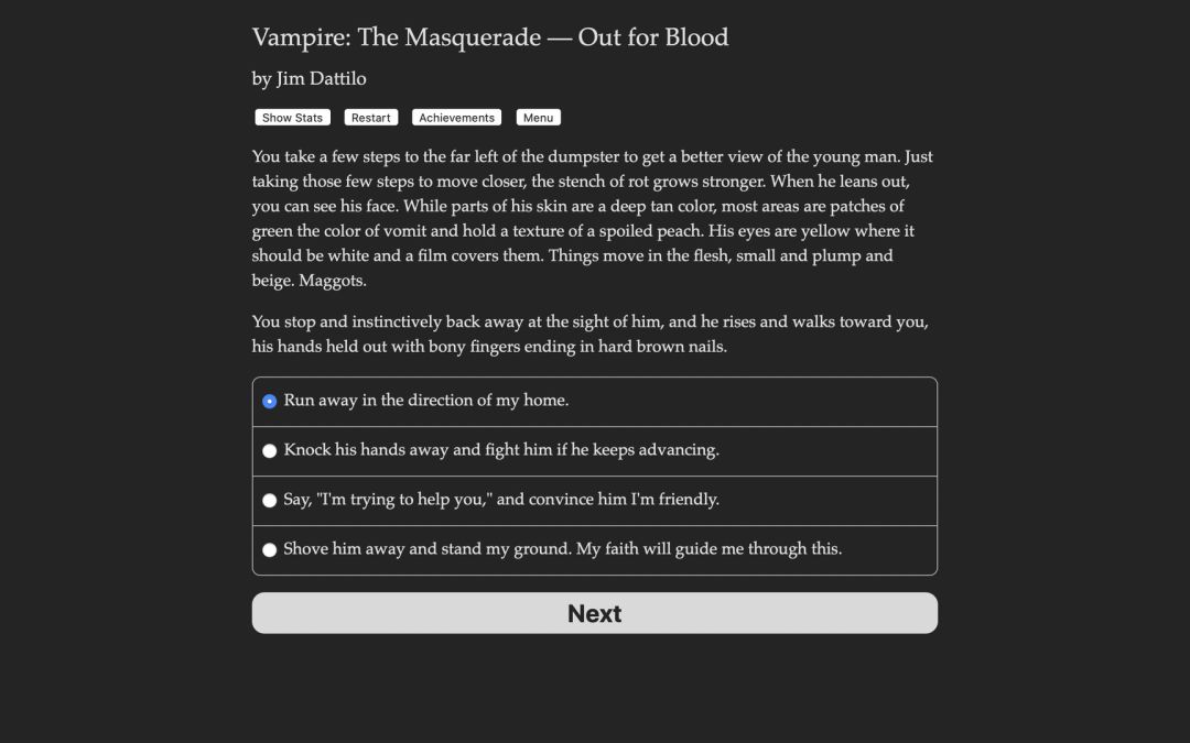 Vampire: The Masquerade — Out for Blood游戏截图