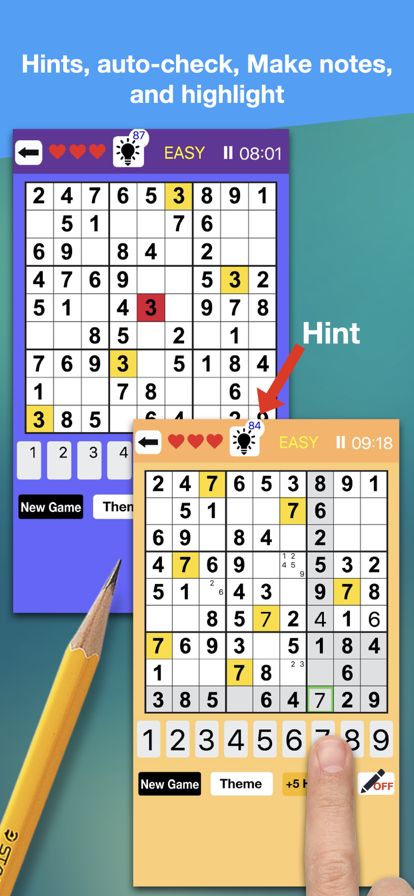 數獨 2in1 脑锻炼游戏截图