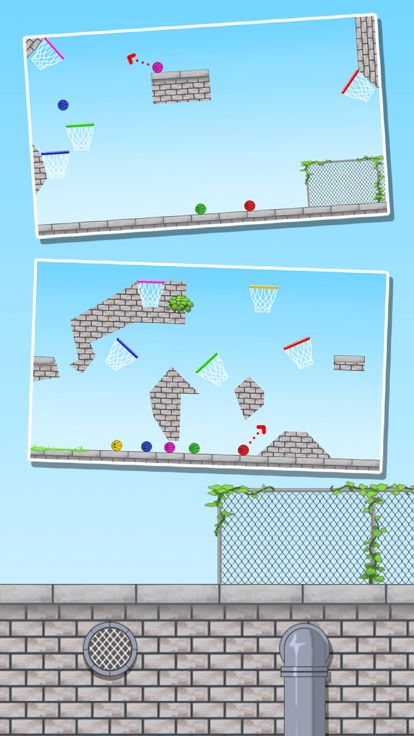 篮球物理投篮高手-益智投篮关卡游戏游戏截图