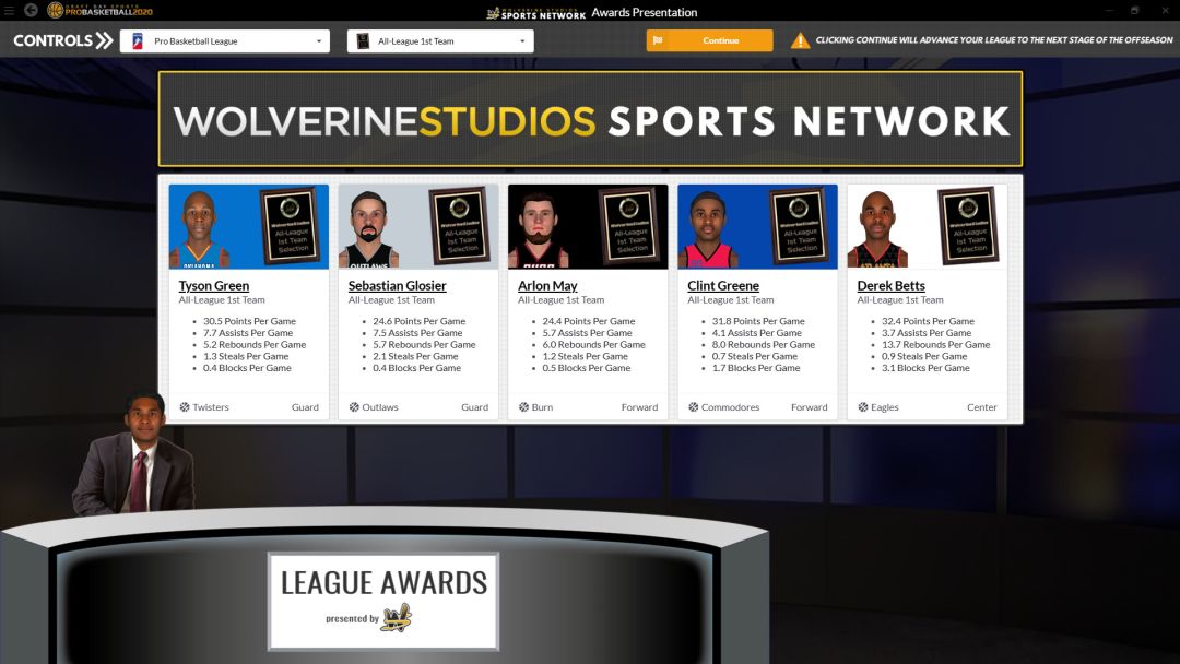 Draft Day Sports: Pro Basketball 2020游戏截图