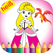 Ausmalbilder für Kinder Kleine Prinzessin