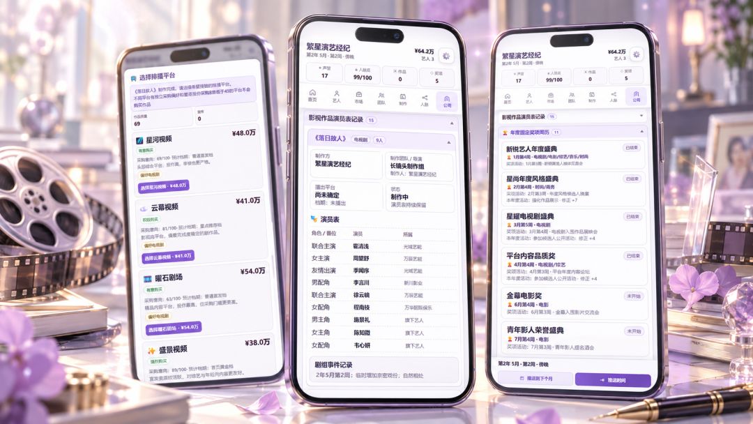 经纪公司模拟器游戏截图